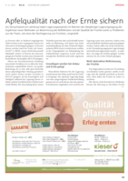 Apfelqualität nach der Ernte sichern