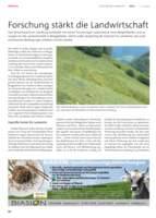 Forschung stärkt die Landwirtschaft