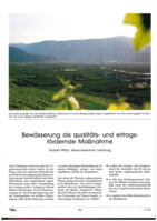 Bewässerung als qualitäts- und ertragsfördernde Maßnahme
