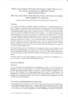Weißer Hauch, Rußtau und biotische Berostung am Apfel: Faktoren die zu einer starken Vermehrung von epiphytisch lebenden Mikroorganismen führen / White Haze, Scooty Blotch, Biotic Russeting: Factors which lead to the multiplication of epiphytic microorganisms