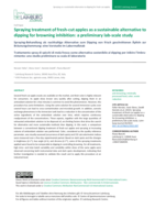 Spraying treatment of fresh-cut apples as a sustainable alternative to dipping for browning inhibition: a preliminary lab-scale study
