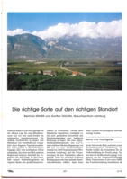 Die richtige Sorte auf den richtigen Standort