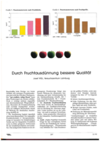 Durch Fruchtausdünnung bessere Qualität