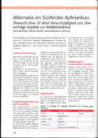 Alternaria im Südtiroler Apfelanbau