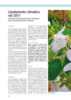 L’andamento climatico nel 2017