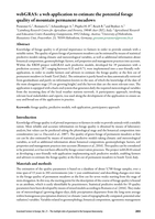 webGRAS: a web application to estimate the potential forage quality of mountain permanent meadows