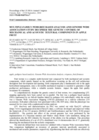 Multiple-family pedigree based analysis and genome wide association study decipher the genetic control of mechanical and acoustic textural components in apple fruit