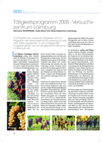 Tätigkeitsprogramm 2005 - Versuchszentrum Laimburg