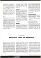 Botrytis als Faktor der Weinqualität