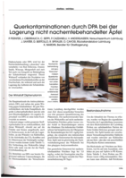 Querkontaminationen durch DPA bei der Lagerung nicht nacherntebehandelter Äpfel