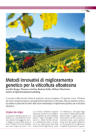 Metodi innovativi di miglioramento genetico per la viticoltura altoatesina