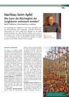Nachbau beim Apfel: Wie kann die Wüchsigkeit der Jungbäume verbessert werden?