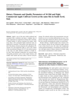 Dietary Elements and Quality Parameters of 34 Old and Eight Commercial Apple Cultivars Grown at the same Site in South Tyrol, Italy