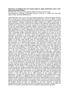 Importance of sampling time and canopy height for apple proliferation insect vector density estimation (Abstract)