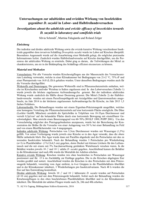 Untersuchungen zur adultiziden und oviziden Wirkung von Insektiziden gegenüber D. suzukii in Labor- und Halbfreilandsversuchen