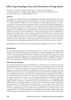 Effect of growing degree days and soil moisture on forage quality