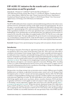 EIP-AGRI: EU initiatives for the transfer and co-creation of innovations on and for grassland