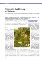 Chemische Ausdünnung im Weinbau