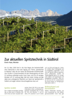 Zur aktuellen Spritztechnik in Südtirol