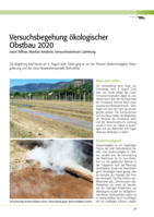 Versuchsbegehung ökologischer Obstanbau 2020