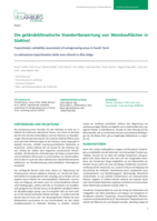 Die geländeklimatische Standortbewertung von Weinbauflächen in Südtirol