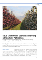 Neue Erkenntnisse über die Ausfärbung rotfleischiger Apfelsorten