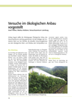 Versuche im ökologischen Obstbau vorgestellt