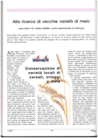 Alla ricerca di vecchie varietà di melo
