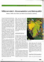 Mittervernatsch-Klonenselektion und Weinqualität