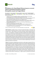 Persistence of a Yeast-Based (Hanseniaspora uvarum) Attract-and-Kill Formulation against Drosophila suzukii on Grape Leaves