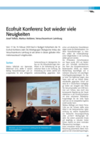 Ecofruit Konferenz bot wieder viele Neuigkeiten