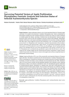Surveying Potential Vectors of Apple Proliferation Phytoplasma: Faunistic Analysis and Infection Status of Selected Auchenorrhyncha Species