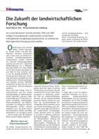 Die Zukunft der landwirtschaftlichen Forschung