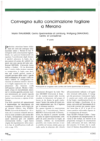 Convegno sulla concimazione fogliare a Merano