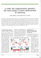 Lo stato del miglioramento genetico del melo presso il Centro di Sperimentazione Laimburg