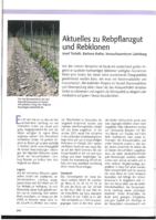 Aktuelles zu Rebpflanzgut und Rebklonen