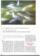 La gestione dell'irrigazione in frutticoltura