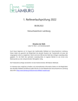 1. Reifeverlaufsprüfung 08.08.2022