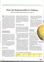 Über die Wasserqualität im Obstbau