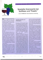 Spezielle Grenzwerte bei Spätlese und 'Passito'