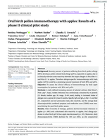 Oral birch pollen immunotherapy with apples: results of a phase II clinical pilot study