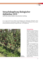 Versuchsbegehung ökologischer Apfelanbau