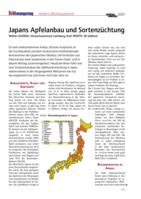 Japans Apfelanbau und Sortenzüchtung