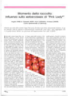 Momento della raccolta: influenza sulla serbevolezza di 'Pink Lady®'