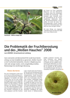 Die Problematik der Fruchtberostung und des „Weißen Hauches“ 2008
