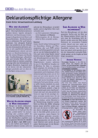 Deklarationspflichtige Allergene