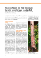 Rindenschäden bei Red Delicious: Vorsicht beim Einsatz von Weißöl
