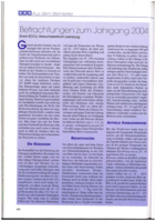 Betrachtungen zum 2004er Jahrgang