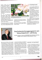 Das Sortenzüchtungsprogramm am Versuchszentrum Laimburg