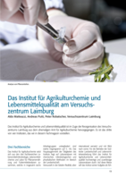 Das Institut für Agrikulturchemie und Lebensmittelqualität am Versuchszentrum Laimburg